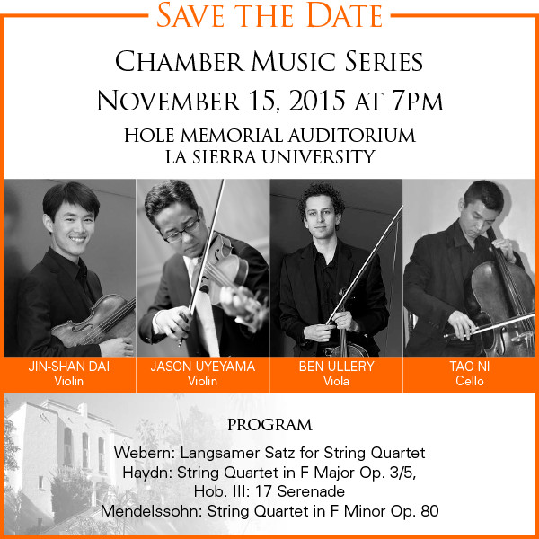 Chamber Music Series Nove 15, 2015